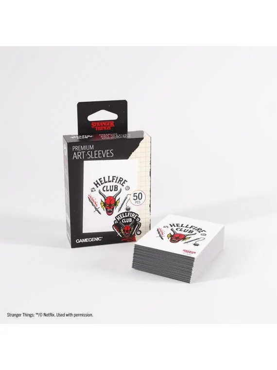 Stranger Things: Hellfire Club Premium Art Sleeves de Gamegenic en Fundas | La Cueva Roja