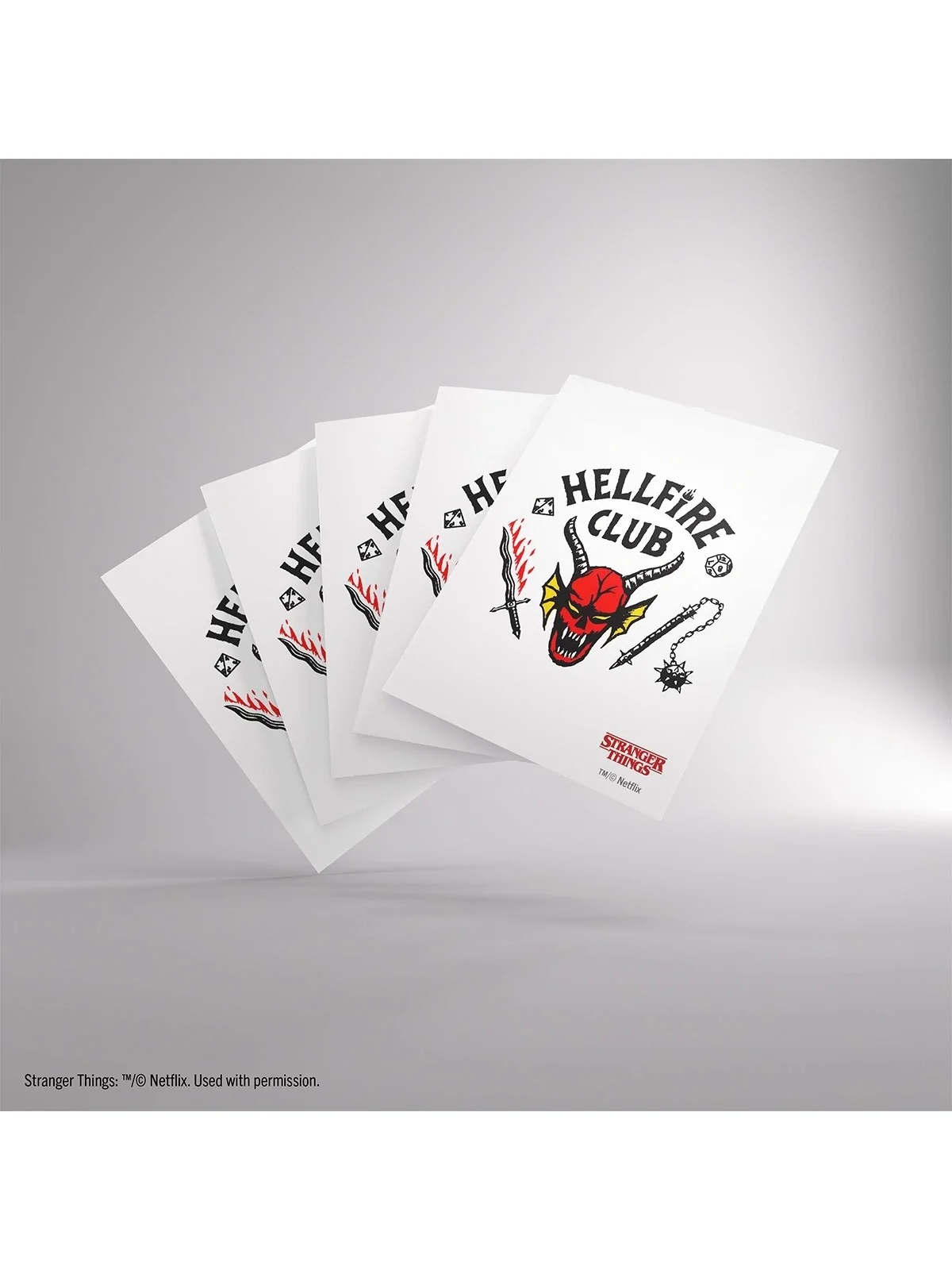 Stranger Things: Hellfire Club Premium Art Sleeves de Gamegenic en Fundas | La Cueva Roja
