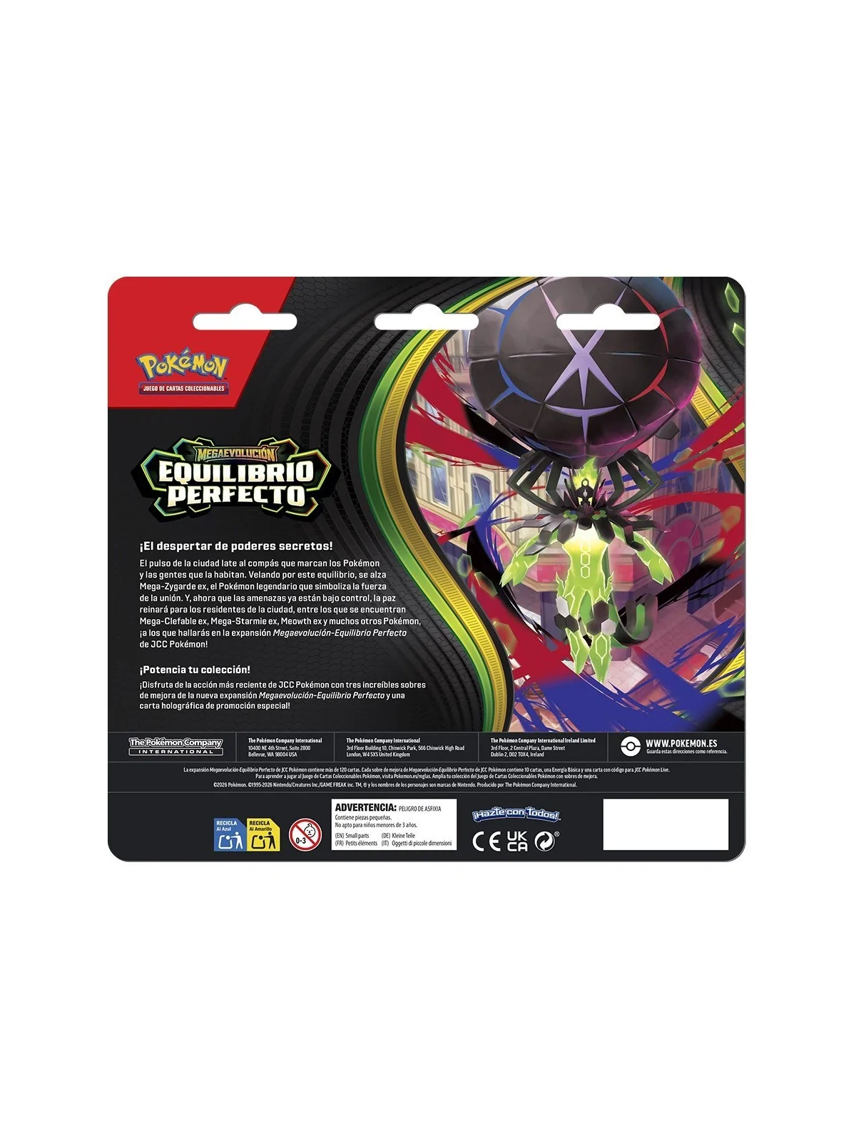 Pokemon TCG: Equilibrio Perfecto–Pack de 3 Sobres (ES) de Bandai en Pokemon TCG | La Cueva Roja