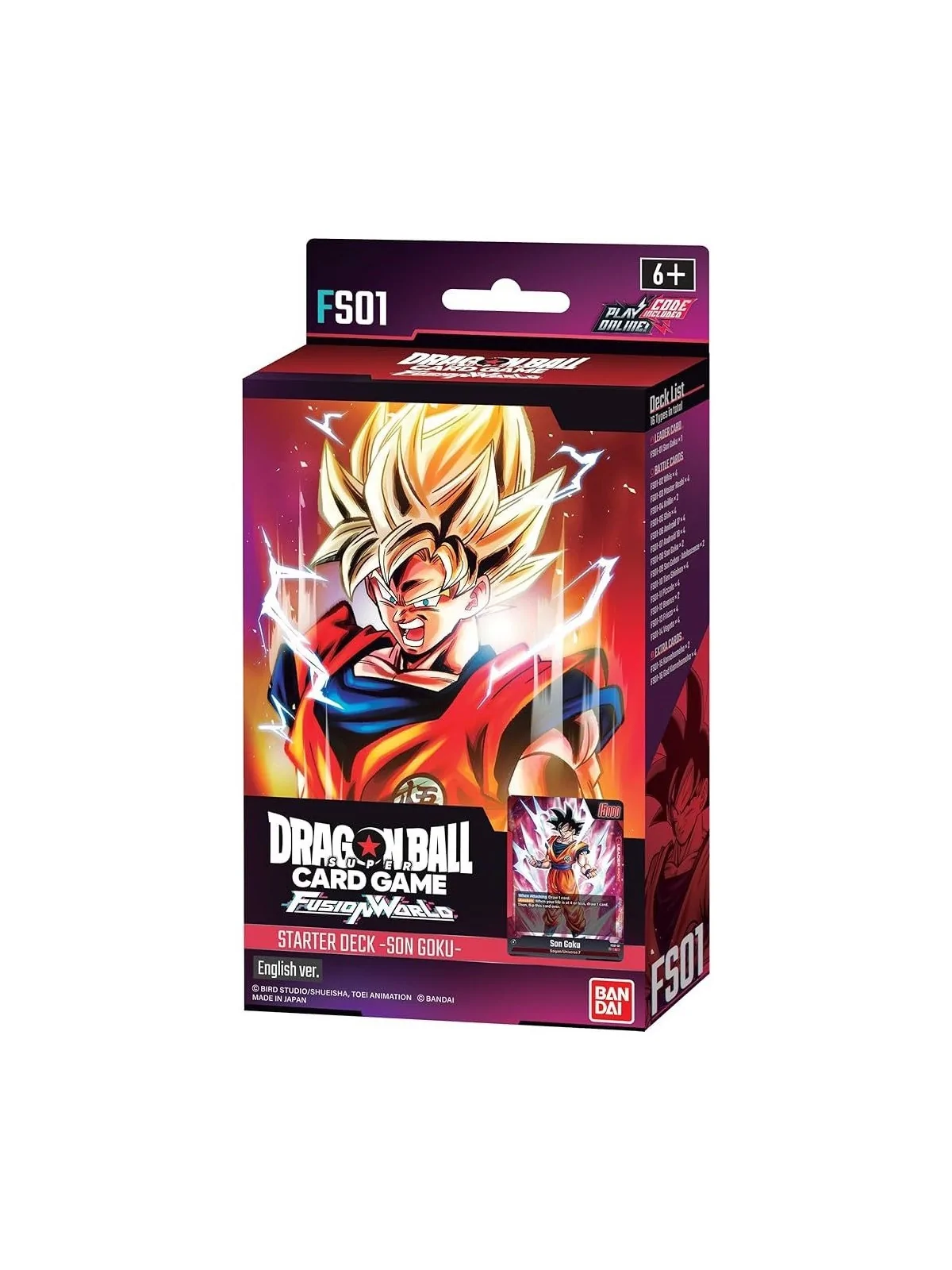 Dragon Ball Super CG Fusion World: Starter Deck FS01 EN de Bandai en Dragon Ball CG: Fusion World | La Cueva Roja