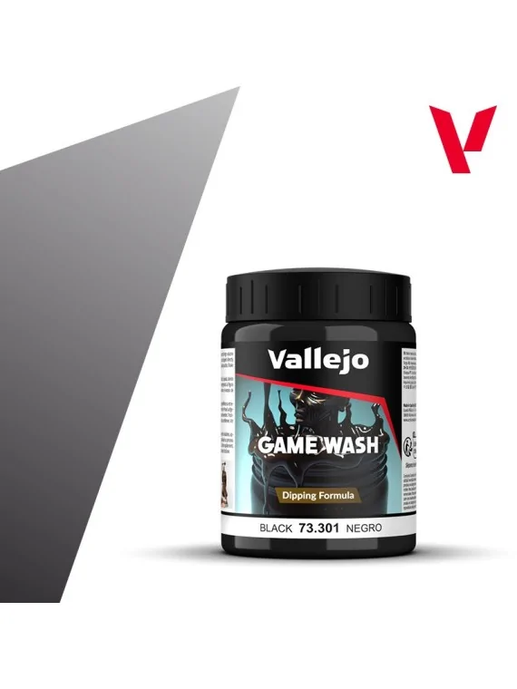 Lavado Negro Game Color Wash Lavado Vallejo 200 ml (73301) de Vallejo en Game Color | La Cueva Roja