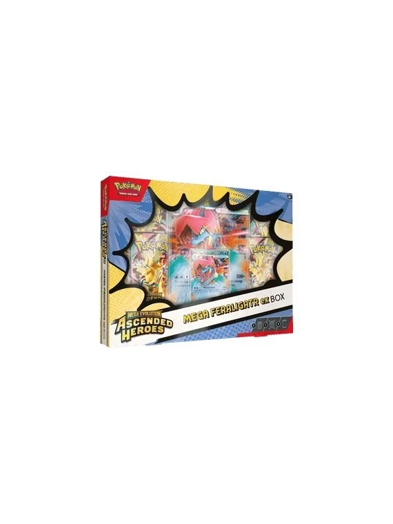 Pokemon TCG: Heroes Ascendente – Mega (Emboar/Feraligart/Meganium) Ex Box (Español) de  en Pokemon TCG | La Cueva Roja
