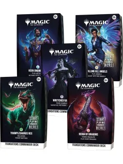Magic the Gathering: Foundations Mazos de Commander Pack 5 (ESP) de Wizards Of The Coast en Magic The Gathering | La Cueva Roja