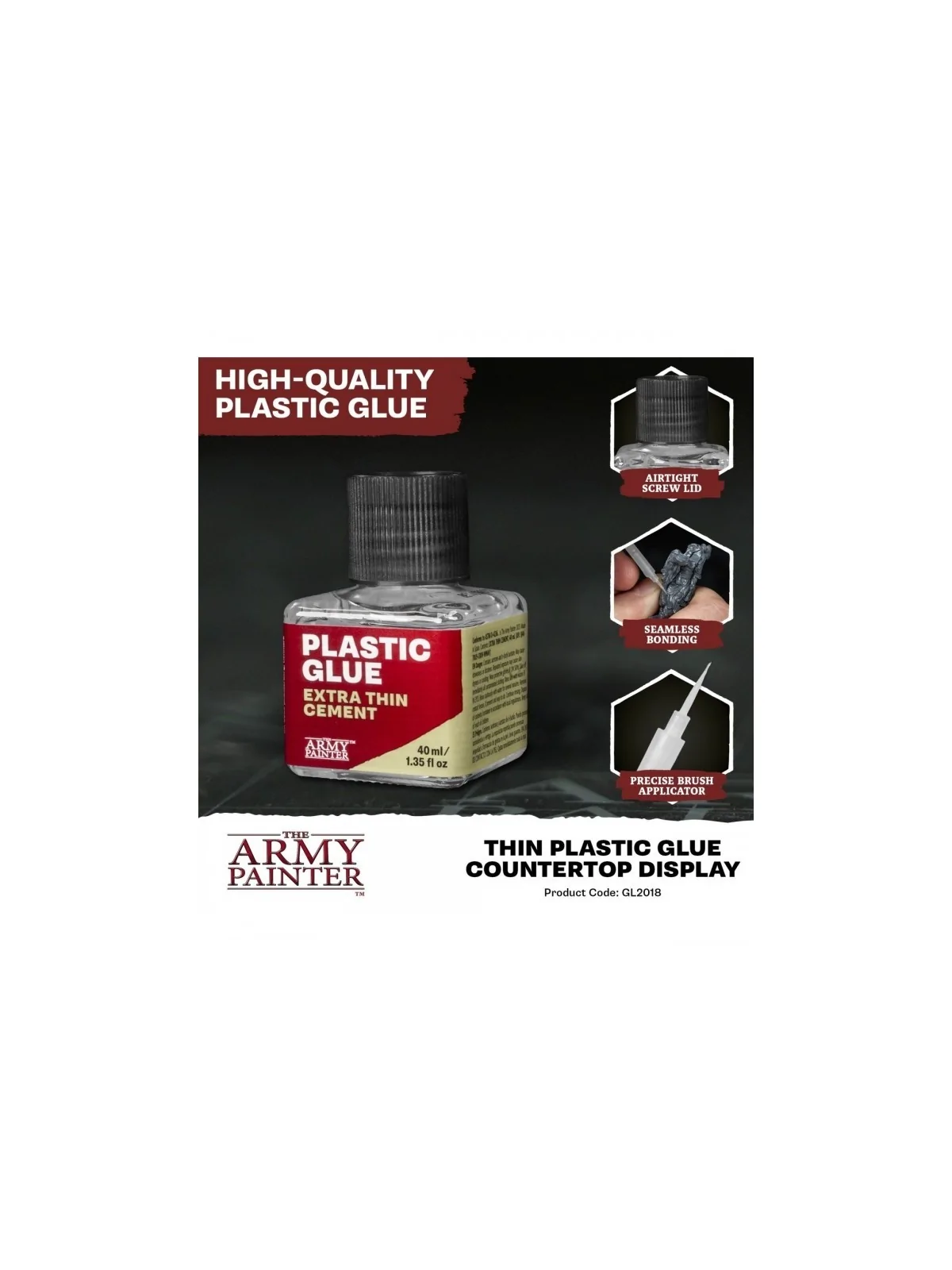 Thin Plastic Glue 40ml The Army Painter de The Army Painter en Materiales | La Cueva Roja