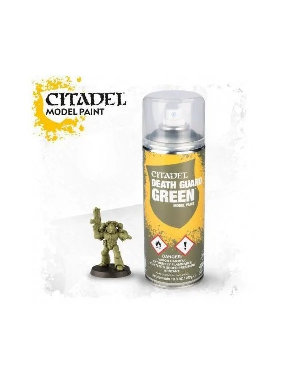 Warhammer Colour: Death Guard Green Spray (62-32) de Games Workshop en Warhammer Colour | La Cueva Roja