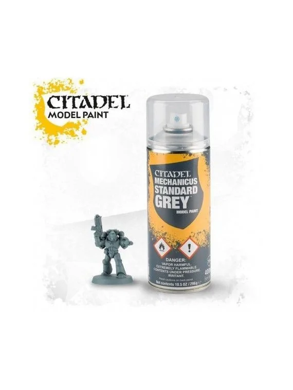 Warhammer Colour: Mechanicus Standard Grey Spray (62-26) de Games Workshop en Warhammer Colour | La Cueva Roja