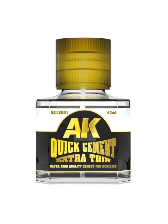 AK Quick Cement Extra Thin (AK12001) de AK Interactive en Materiales | La Cueva Roja