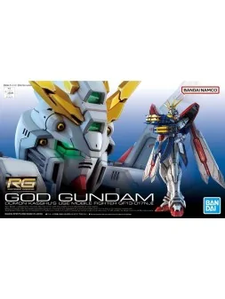 Gundam: Mobile Fighter G Gundam 1/144 Plastic Model Kit RG God (14 cm) de Bandai en Maquetas | La Cueva Roja