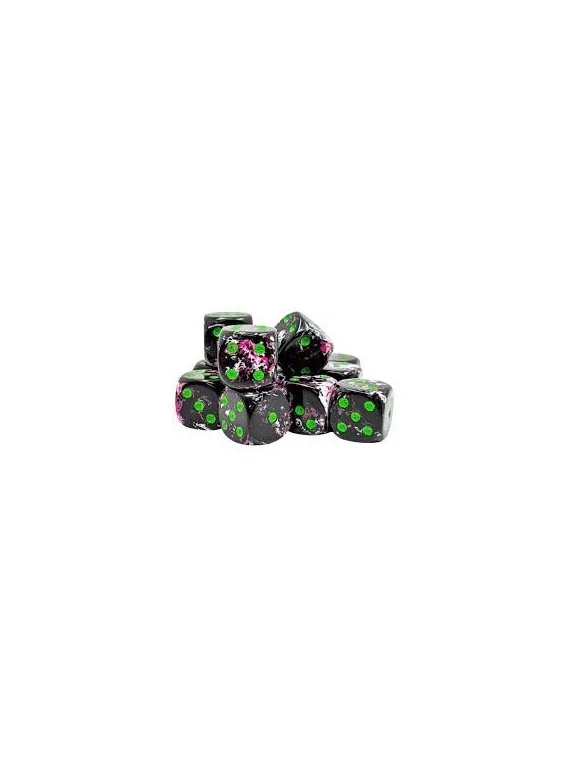 12 Dice Brush Paintball/green 16mm d6 Dice Block de Chessex en Dados | La Cueva Roja