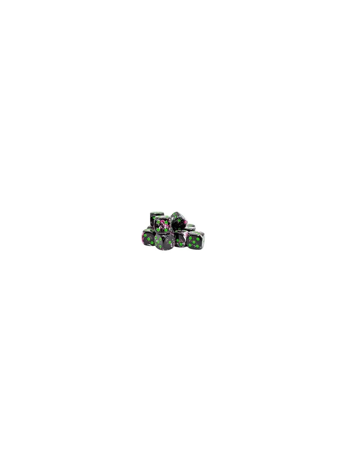 12 Dice Brush Paintball/green 16mm d6 Dice Block de Chessex en Dados | La Cueva Roja