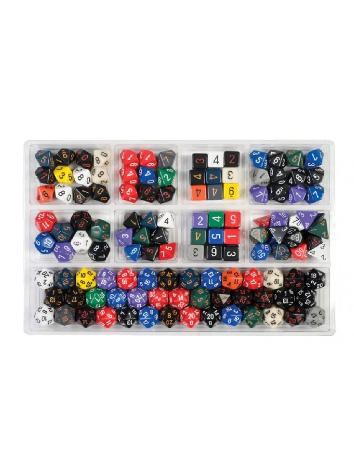 Loose Dice Samplers, Displays & 125 Polyhedral Dice Assortments de Chessex en Dados | La Cueva Roja