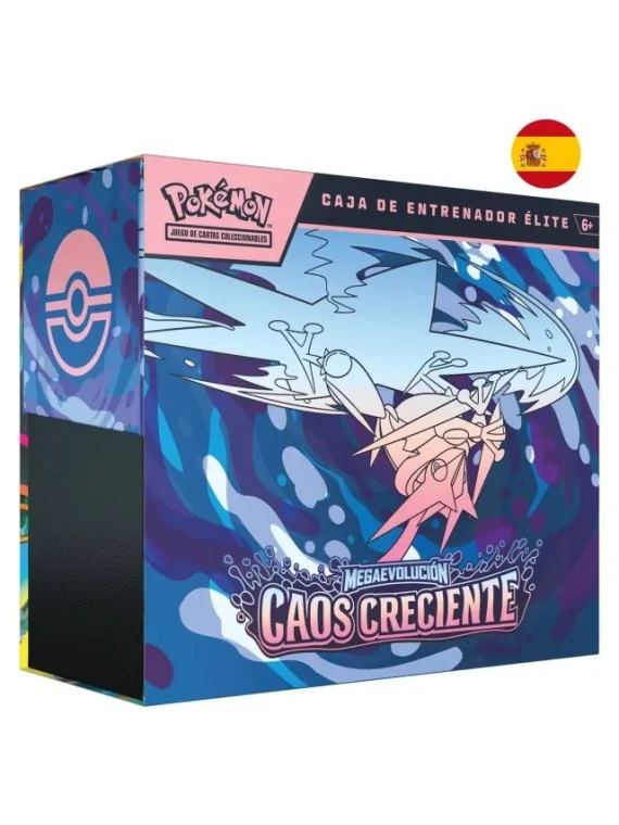 Pokemon TCG: ETB Caja de Entrenador Elite Pokemon Megaevolución Caos Creciente (ES) de Bandai en Pokemon TCG | La Cueva Roja