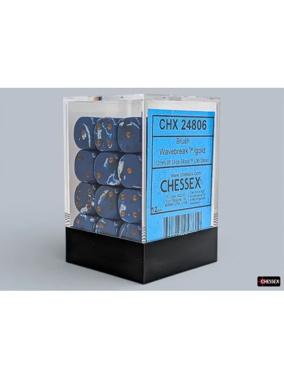 36 Dice Brush Wavebreak/Gold Dice Block de Last Level en Dados | La Cueva Roja