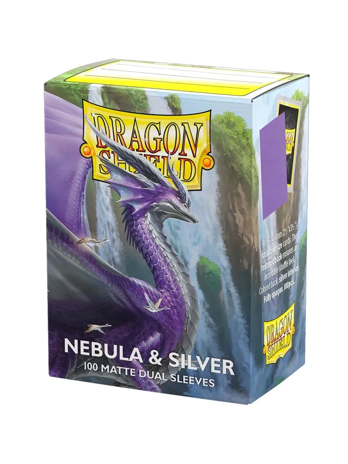 Dragon Shield: Standard Matte Dual Nebula and Silver (100) de Dragon Shield en Fundas | La Cueva Roja