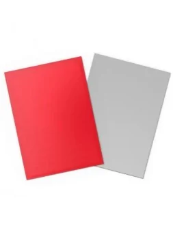 Dragon Shield: Standard Matte Dual Crimson and Silver (100) de Dragon Shield en Fundas | La Cueva Roja