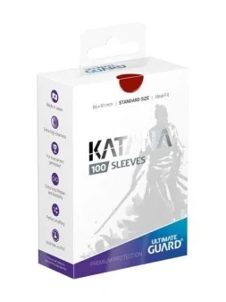 Ultimate Guard Katana Sleeves Standard Size (100) - Red de Ultimate Guard en Fundas | La Cueva Roja