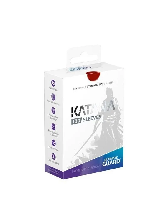 Ultimate Guard Katana Sleeves Standard Size (100) - Red de Ultimate Guard en Fundas | La Cueva Roja