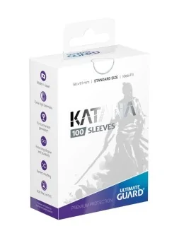 Ultimate Guard Katana Sleeves Standard Size (100) - White de Ultimate Guard en Fundas | La Cueva Roja