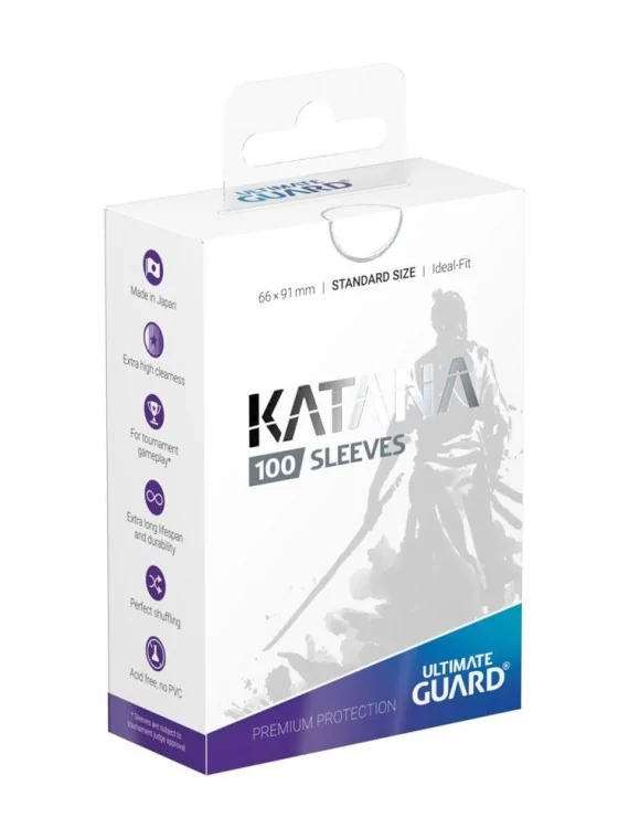 Ultimate Guard Katana Sleeves Standard Size (100) - White de Ultimate Guard en Fundas | La Cueva Roja