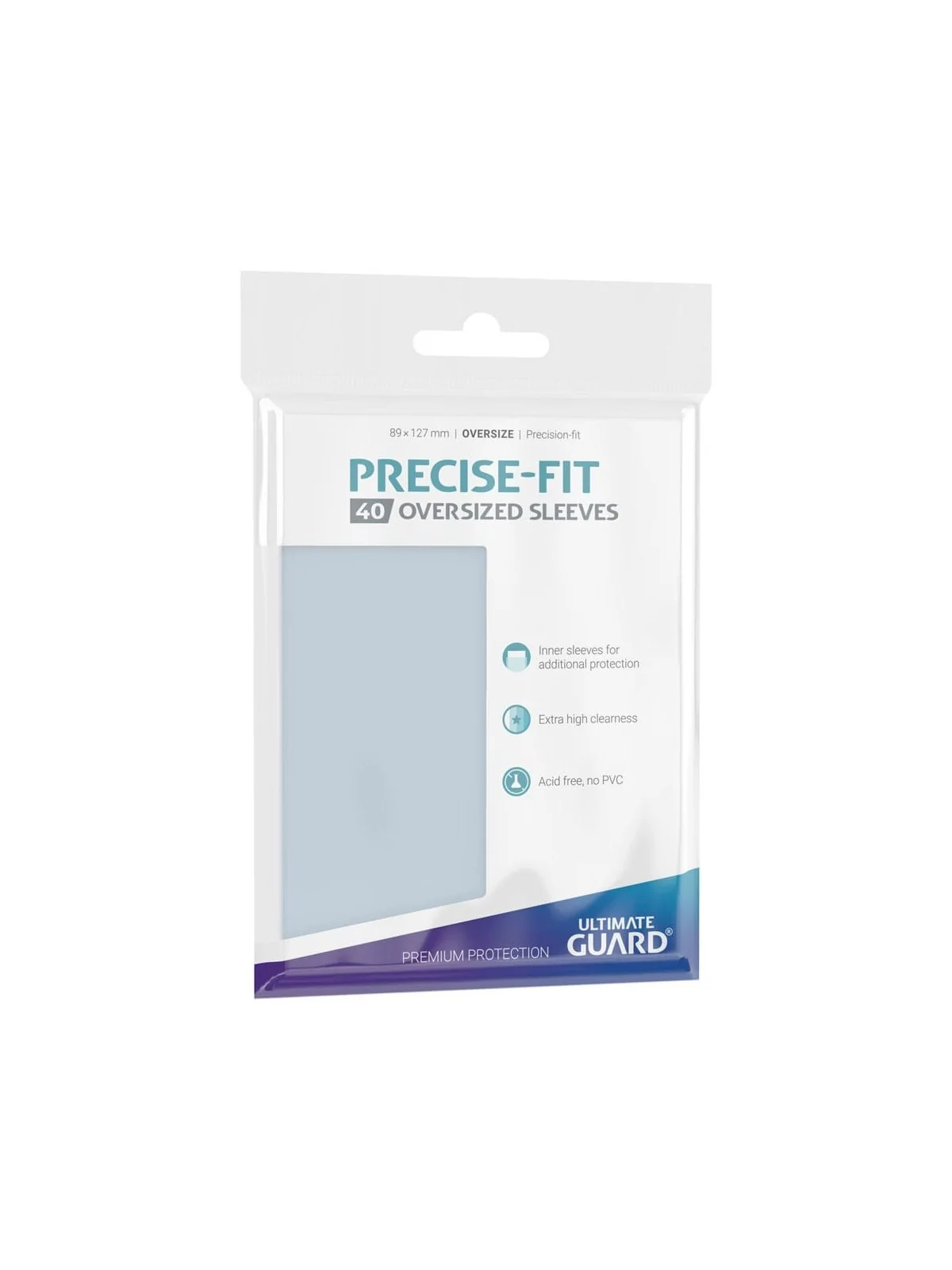 Ultimate Guard Precise-Fit Oversized Sleeves (40) de Ultimate Guard en Fundas | La Cueva Roja