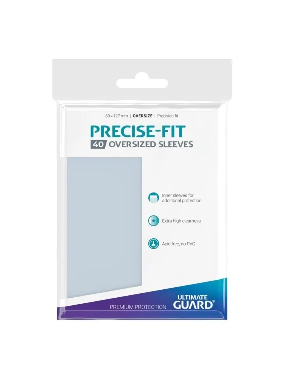 Ultimate Guard Precise-Fit Oversized Sleeves (40) de Ultimate Guard en Fundas | La Cueva Roja