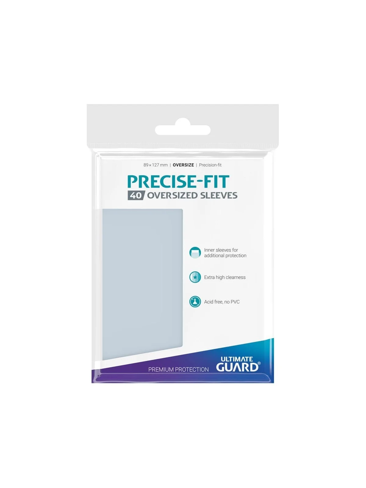 Ultimate Guard Precise-Fit Oversized Sleeves (40) de Ultimate Guard en Fundas | La Cueva Roja