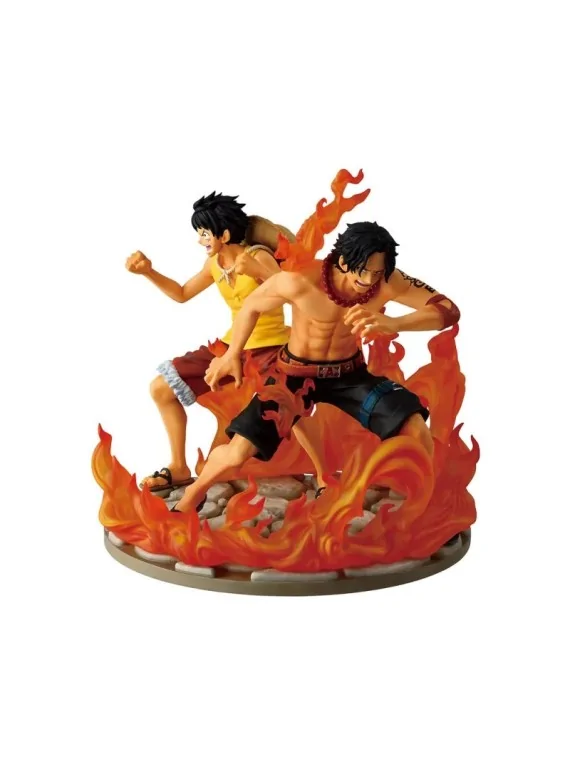 Figura Ichibansho Ace&Luffy Dramatic Memories One Piece 15cm de Bandai en Comics - Manga - Anime | La Cueva Roja