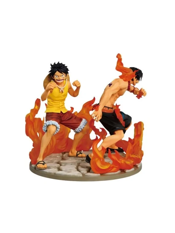 Figura Ichibansho Ace&Luffy Dramatic Memories One Piece 15cm de Bandai en Comics - Manga - Anime | La Cueva Roja