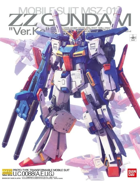 Gundam: 1/100 – MG ZZ GundamVer. KA de Bandai en Bandai | La Cueva Roja