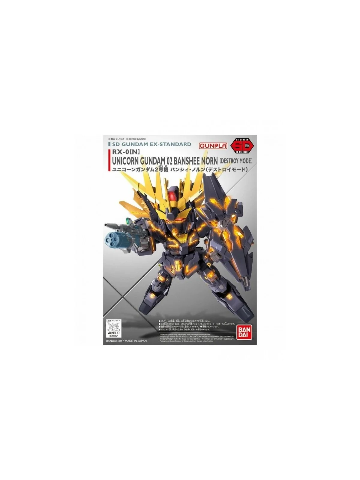 Gundam: SD Ex Unicorn Banshee Destroy de Bandai en Bandai | La Cueva Roja