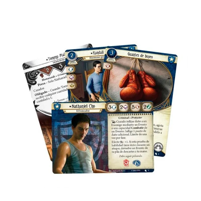 Arkham Horror LCG: Nathaniel Cho - Mazo de Investigador de Fantasy Flight Games en Juegos de Cartas | La Cueva Roja