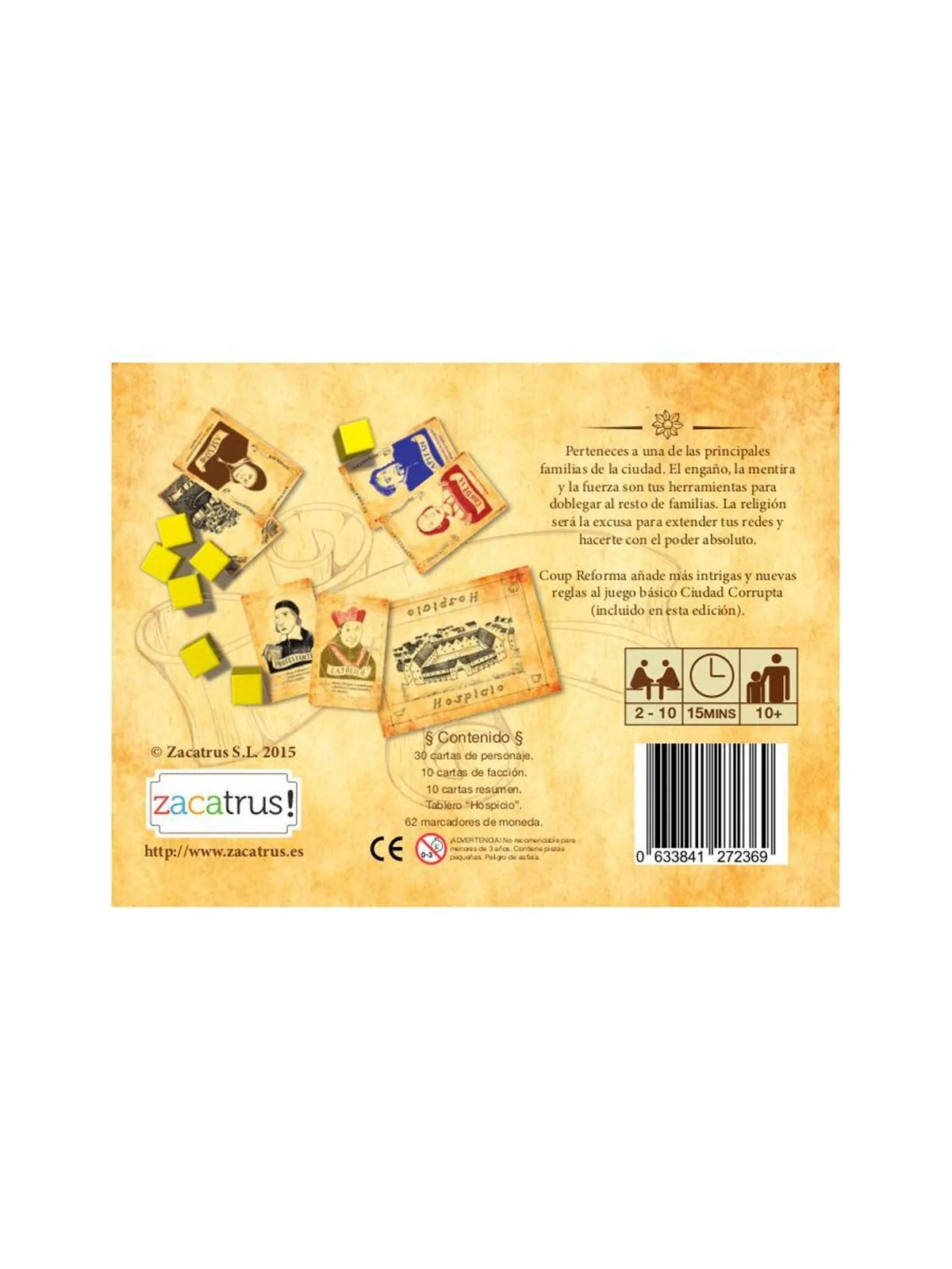 Coup + Reforma de Zacatrus en Juegos de Cartas | La Cueva Roja