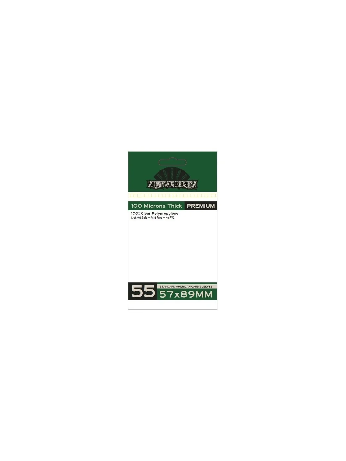 [9903] Sleeve Kings Standard American Sleeves 100 Microns (Pack of 55) (57x89mm) de Sleeve Kings en Fundas | La Cueva Roja