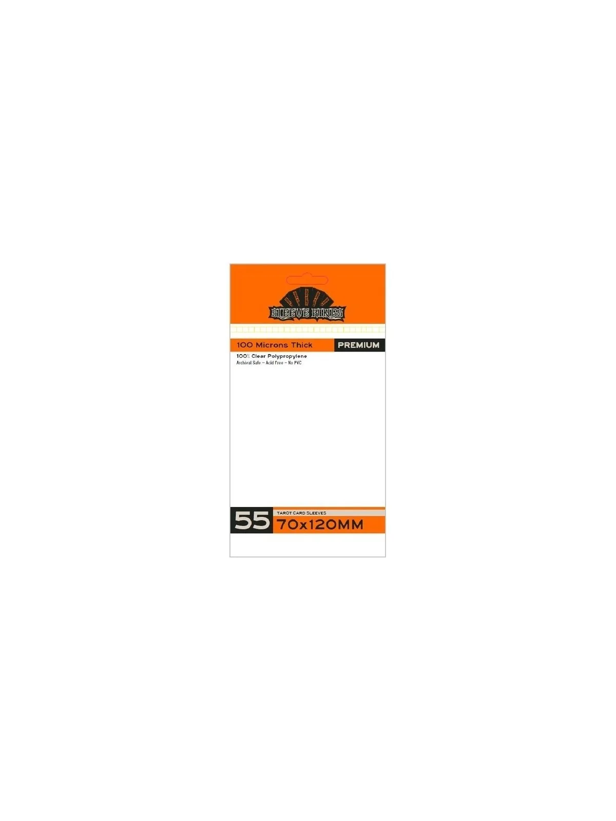 [9966] Sleeve Kings Tarot Sized Sleeves 100 Microns (Pack of 55) (70x120mm) de Sleeve Kings en Fundas | La Cueva Roja