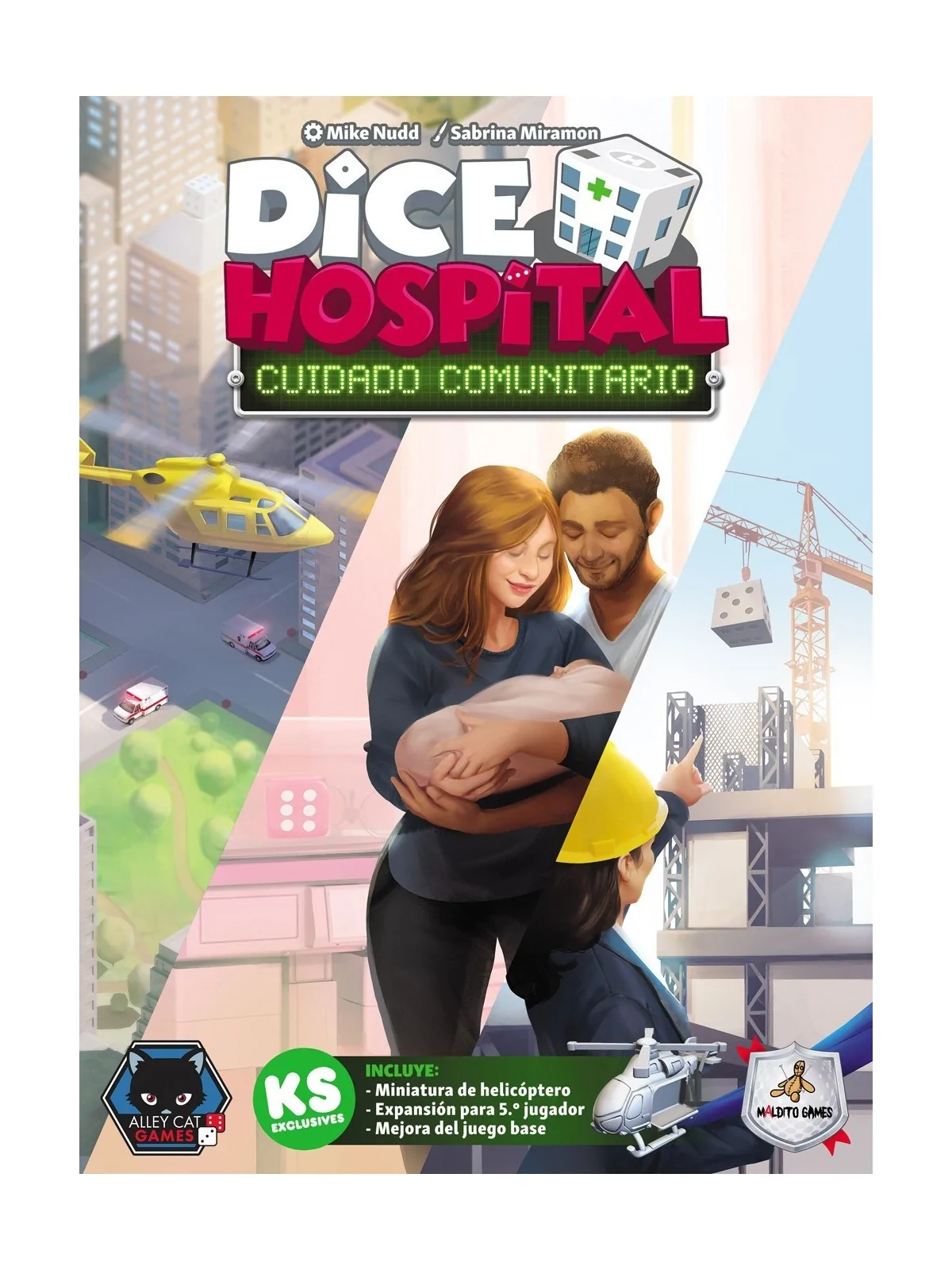Dice Hospital: Cuidado Comunitario de Maldito Games en Juegos de Tablero | La Cueva Roja