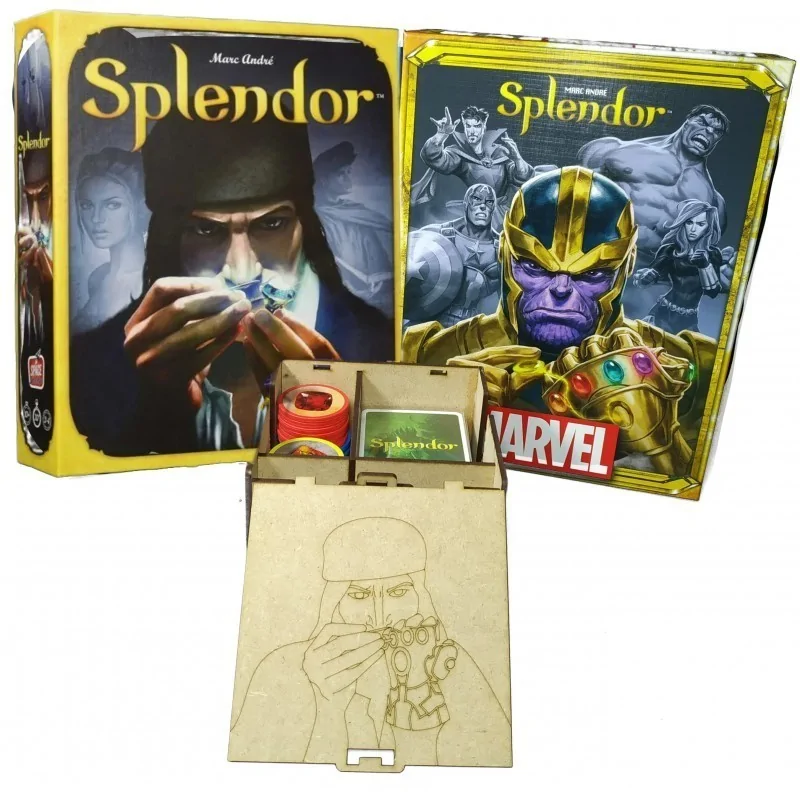Caja de Viaje para SPLENDOR (Edición Original o Marvel) de WithOut Mess en Insertos | La Cueva Roja