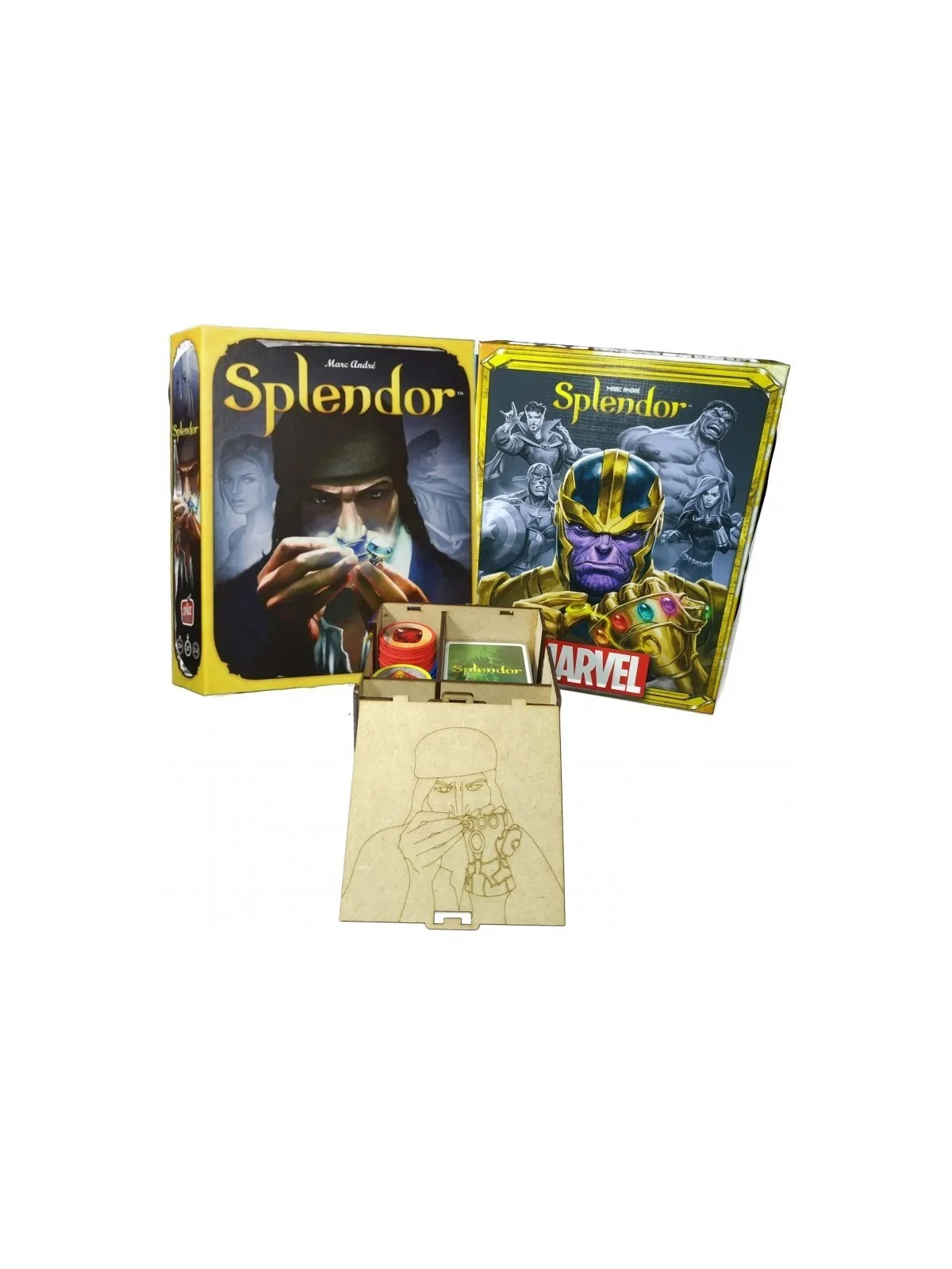 Caja de Viaje para SPLENDOR (Edición Original o Marvel) de WithOut Mess en Insertos | La Cueva Roja