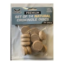 Juego de 14 Discos Crokinole - Madera de Mayday en Otros | La Cueva Roja