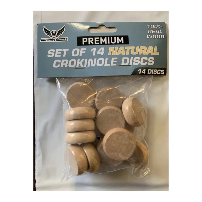 Juego de 14 Discos Crokinole - Madera de Mayday en Otros | La Cueva Roja