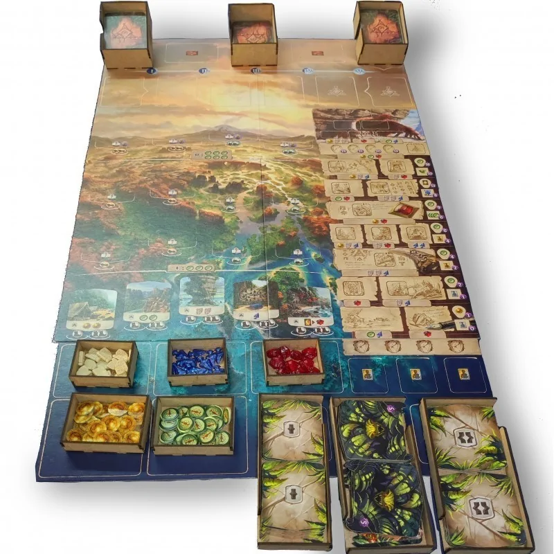 Inserto Compatible con Las Ruinas Perdidas de Arnak (Base y Expansión: Líderes de Expedición) (Desarmado) de WithOut Mess en Ins