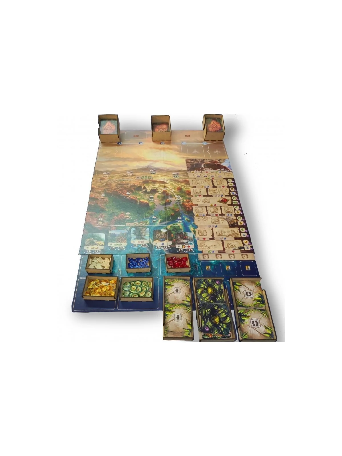 Inserto Compatible con Las Ruinas Perdidas de Arnak (Base y Expansión: Líderes de Expedición) (Desarmado) de WithOut Mess en Ins