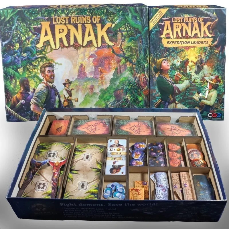Inserto Compatible con Las Ruinas Perdidas de Arnak (Base y Expansión: Líderes de Expedición) (Desarmado) de WithOut Mess en Ins