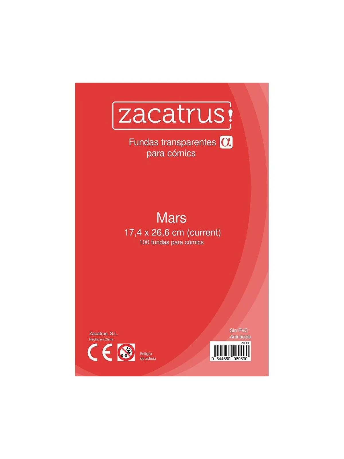 Fundas Zacatrus Mars (Comic: 174 mm X 266 mm) (100 uds) de Zacatrus en Fundas | La Cueva Roja