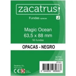 Fundas Zacatrus Magic Ocean (Standard: 63,5 mm x 88 mm) Negro (50 uds.) de Zacatrus en Fundas | La Cueva Roja