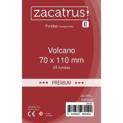 Fundas Zacatrus Volcano premium (70 mm x 110 mm) (55 uds) de Zacatrus en Fundas | La Cueva Roja