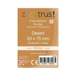 Fundas Zacatrus Desert premium (50 mm x 75 mm) (55 uds) de Zacatrus en Fundas | La Cueva Roja