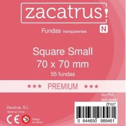 Fundas Zacatrus Square S premium (Cuadrada Pequeña) (55 unidades) de Zacatrus en Fundas | La Cueva Roja