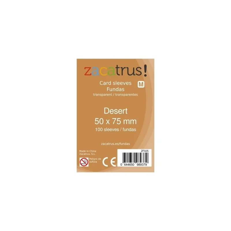 Fundas Zacatrus Desert (50 mm x 75 mm) (100 uds) de Zacatrus en Fundas | La Cueva Roja