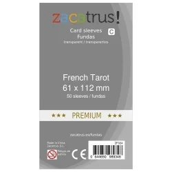 Fundas Zacatrus French Tarot premium (61x112mm) (50) de Zacatrus en Fundas | La Cueva Roja