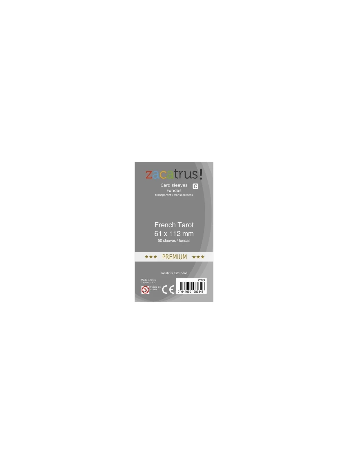 Fundas Zacatrus French Tarot premium (61x112mm) (50) de Zacatrus en Fundas | La Cueva Roja